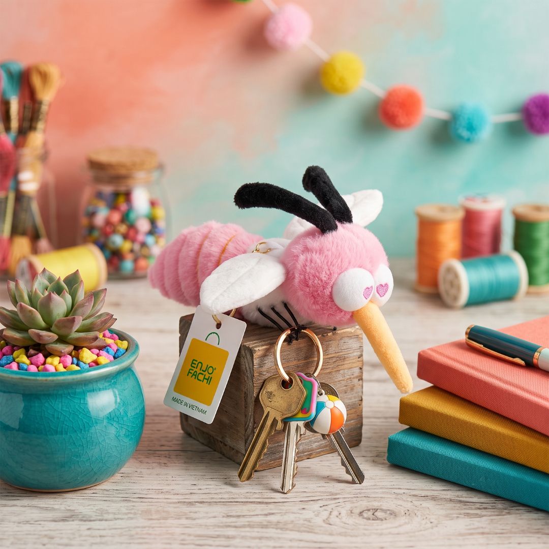 Bee Soft Toy Keychain