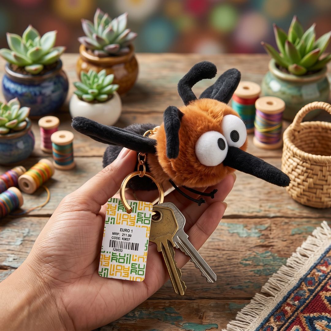 Bee Soft Toy Keychain